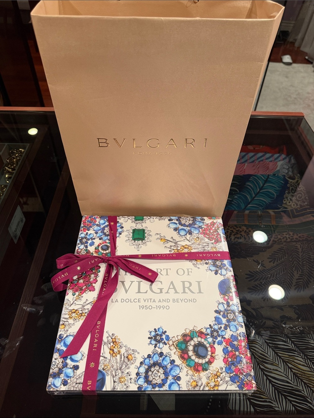 BVLGARI unopened coffee table book ready for gifting in nylon with bag